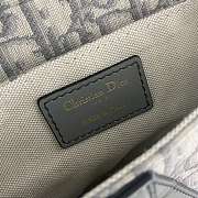 Dior Saddle Bag Gray Jacquard Oblique Print Size 25.5 x 20 x 6.5 cm - 2