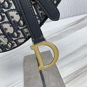 Dior Mini Saddle Bag With Strap Blue Dior Oblique Jacquard Size 19 x 16 x 5 cm - 3