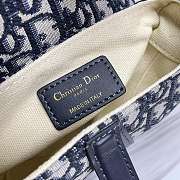 Dior Mini Saddle Bag With Strap Blue Dior Oblique Jacquard Size 19 x 16 x 5 cm - 6