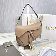 Dior Saddle Bag With Strap Beige Size 25.5 x 20 x 6.5 cm - 1