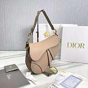 Dior Saddle Bag With Strap Beige Size 25.5 x 20 x 6.5 cm - 3