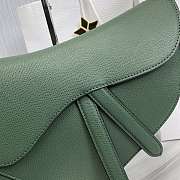 Dior Saddle Bag With Strap Green Grained Calfskin Size 25.5 x 20 x 6.5 cm - 5