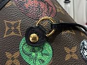 Louis Vuitton Brown and Multicolor Cameo Monogram Coated Canvas Neverfull MM Gold Hardware Size 31x28x14 cm - 3