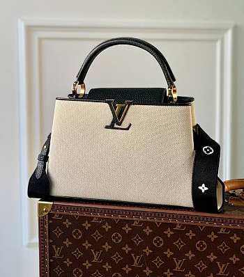 Louis Vuitton Capucines MM Black Size 31.5x20x11cm