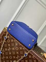 Louis Vuitton Capucines BB Blue Taurillon leather with chain Size 21 x 14 x 8cm - 5