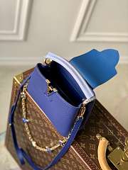 Louis Vuitton Capucines BB Blue Taurillon leather with chain Size 21 x 14 x 8cm - 4