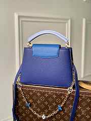 Louis Vuitton Capucines BB Blue Taurillon leather with chain Size 27 x 18 x 9 cm  - 4