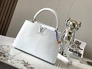 Louis Vuitton Capucines Crocodile Leather Silver N92967 Size 31.5x20x11 cm - 1