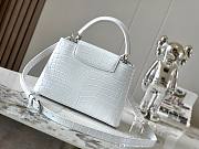 Louis Vuitton Capucines Crocodile Leather Silver N92967 Size 27x18x9 cm - 3
