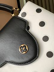 Louis Vuitton LV Capucines BB Polkadots Calfskin Putih List Hitam Size 27x18x9 cm - 2