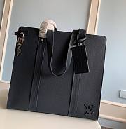 Louis Vuitton LV Aerogram Tote Bag Blue Size 36.5 x 34 x 13 cm - 1