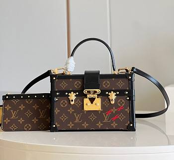 Louis Vuitton Monogram Petite Malle Handbag Size 24x16x13 cm