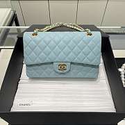 Chanel Flap Light Blue Caviar Size 25 cm - 1