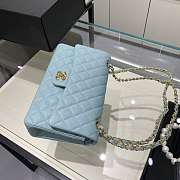 Chanel Flap Light Blue Caviar Size 25 cm - 6