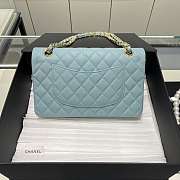 Chanel Flap Light Blue Caviar Size 25 cm - 5