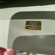 Chanel Flap Light Green Caviar Size 25 cm - 4