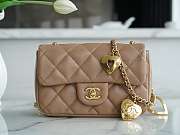 Chanel Love Chain Bag CF Apricot Size 12×19×7 cm - 1