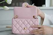 Chanel Love Chain Bag CF Pink Size 12×19×7 cm - 3