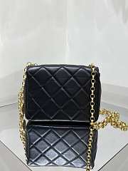 Chanel Flap Chain Bag Black Size 16x19.5x7 cm - 2