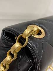 Chanel Flap Chain Bag Black Size 16x19.5x7 cm - 4