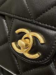 Chanel Flap Chain Bag Black Size 16x19.5x7 cm - 5