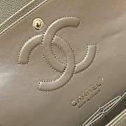 Chanel Caviar Flap Bag Dark Milk Brown Light Gold Buckle Size 25 cm - 4