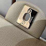 Chanel Caviar Flap Bag Dark Milk Brown Light Gold Buckle Size 25 cm - 3