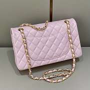 Chanel Flap Bag Lambskin Light Pink Gold Buckle Size 25 cm - 6