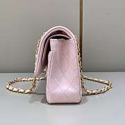 Chanel Flap Bag Lambskin Light Pink Gold Buckle Size 25 cm - 5