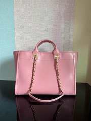 Chanel Calfskin Leather Shopping Bag Pink Size 30x50x22 cm - 3