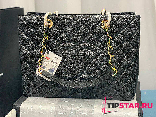 Chanel Tote Black In Gold/Silver Hardware Size 24x33x13 cm - 1