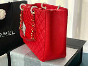 Chanel Tote Red In Gold/Silver Hardware Size 24x33x13 cm - 5