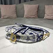 Dior Pentagram Embroidered Saddle Size 25.5 x 20 x 6.5 cm - 2