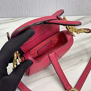 Dior Saddle Bag Mini Pink With Strap Size 12 x 7.5 x 5 cm - 4