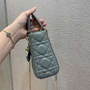 Dior Lady Rock Color Bag Size 17 cm - 6