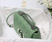 Dior Caro Bag Mint - M9241U Size 20x12x7cm - 5