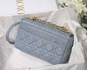 Dior Caro Bag Cloud Blue - M9241U Size 20x12x7 cm - 4