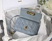 Dior Caro Bag Cloud Blue - M9241U Size 20x12x7 cm - 5