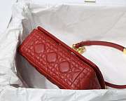 Dior Caro Bag Red - M9241U Size 20x12x7cm - 3