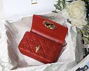 Dior Caro Bag Red - M9241U Size 20x12x7cm - 5