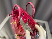 HERMES Birkin Bag Lipstick Pink Indienne Porosus Crocodile Gold Hardware Size 25 cm - 4