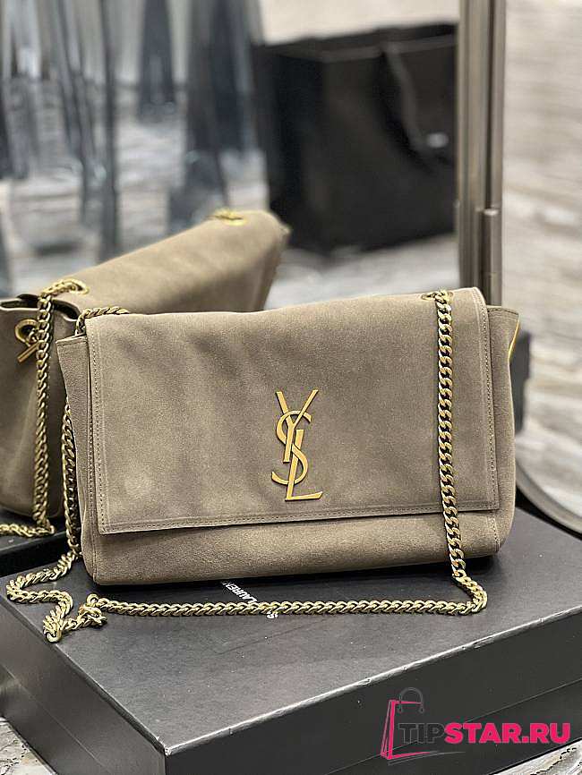 YSL Kate Suede Leather Green Size 28.5x20x6 cm - 1