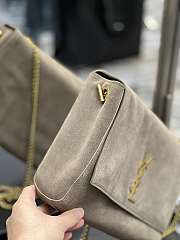 YSL Kate Suede Leather Green Size 28.5x20x6 cm - 6