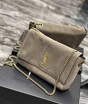 YSL Kate Suede Leather Green Size 28.5x20x6 cm - 5