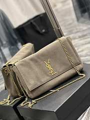 YSL Kate Suede Leather Green Size 28.5x20x6 cm - 2