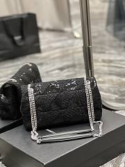 Saint Laurent Medium Jamie Sequin-Embellished Chain Shoulder Bag Size 25x15x7.5 cm - 5