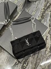 Saint Laurent Medium Jamie Sequin-Embellished Chain Shoulder Bag Size 25x15x7.5 cm - 6