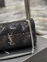 Saint Laurent Medium Jamie Sequin-Embellished Chain Shoulder Bag Size 25x15x7.5 cm - 4