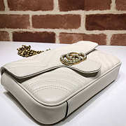 Gucci GG Marmont Pearl Chain Belt Bag White Size 17 x 22 x 10 cm - 5