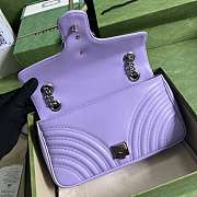 Gucci GG Marmont Light Purple Size 26 x 15 x 7 cm - 4